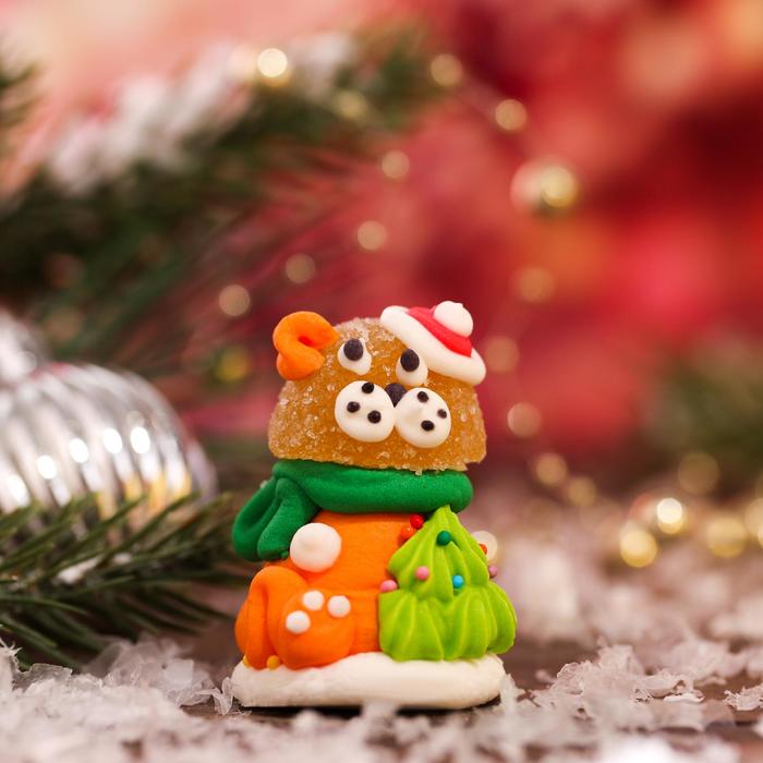 Сахарная фигурка «Тигр с мармеладной головой-1», 22 г - Фото 1