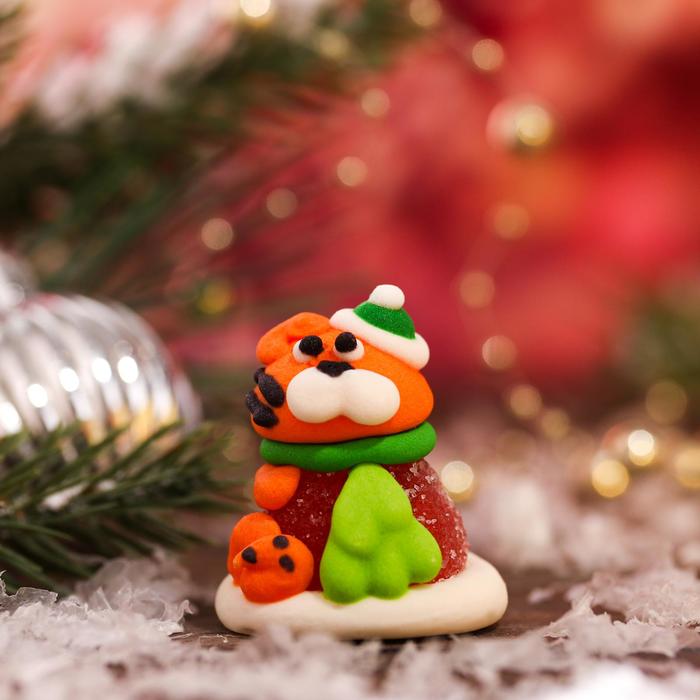 Сахарная фигурка «Тигр на мармеладе-4», 19 г - Фото 1