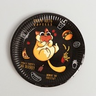 Посуда одноразовая бумажная «Котик обжора», 6 тарелок, 6 стаканов, 1 гирлянда - Фото 6