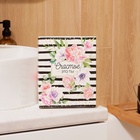 Салфетки махровые «Этель. Счастье это ты», 5 шт., 30×30 см, хлопок 100%, зелёные/розовые - Фото 4