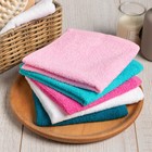 Салфетки махровые «Этель» Believe in magic, 5 шт., 30×30 см, хлопок 100%, бирюзовые/розовые - Фото 2