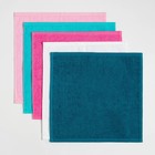 Салфетки махровые «Этель» Believe in magic, 5 шт., 30×30 см, хлопок 100%, бирюзовые/розовые - Фото 3