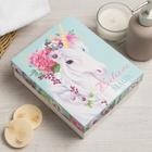 Салфетки махровые «Этель» Believe in magic, 5 шт., 30×30 см, хлопок 100%, бирюзовые/розовые - Фото 5