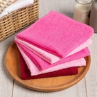 Салфетки махровые «Этель. Богиня», 5 шт., 30×30 см, хлопок 100%, розовые - Фото 4