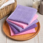 Салфетки махровые «Этель. Лама» 30×30 см, 5 шт., хлопок 100%, розовые/сиреневые - Фото 2