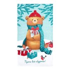 Набор новогодних кухонных полотенец «Новогодняя Сказка праздник в городе» 35×60 см-2 штуки, 100% хлопок - Фото 4