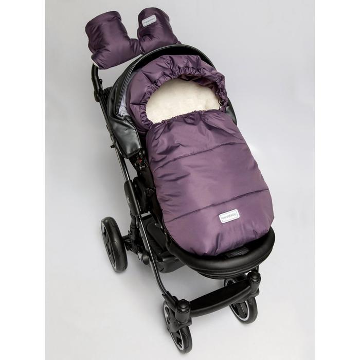 Конверт зимний меховой Snowy Baby, размер 85 см, цвет фиолетовый - фото 1911595171