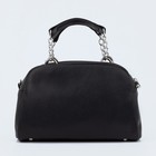 Сумка-саквояж на молнии, цвет чёрный - Фото 1