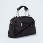 Сумка-саквояж на молнии, цвет чёрный - Фото 2