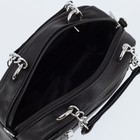 Сумка-саквояж на молнии, цвет чёрный - Фото 3