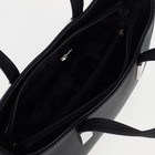 Сумка-тоут на молнии, цвет чёрный - Фото 3