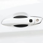 Набор защитных пленок под автомобильные ручки дверей, 3D карбон, 5×6.8 см, черный, 4 шт. - Фото 2