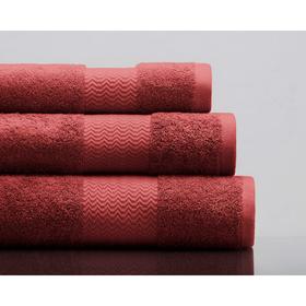 Полотенце махровое Charlie, размер 70х140 см, цвет бордовый