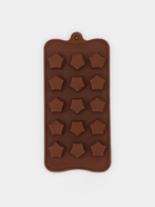 Форма для конфет и шоколада Доляна «Звёздочки», силикон, 21×10×2 см, 15 ячеек, коричневая - Фото 2