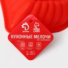 Форма для выпечки Доляна «Сердце. Немецкий кекс», силикон, 17×17 см, красная - Фото 7