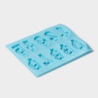 Форма для шоколада Доляна «Цифры», силикон, 26×21 см, 10 ячеек (7×4 см), МИКС - Фото 3