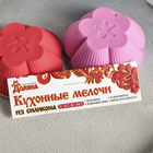 Набор силиконовых форм для выпечки Доляна «Ромашка», 8×3,5 см, 6 шт, цвет МИКС - Фото 4