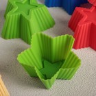 Набор силиконовых форм для выпечки Доляна «Риб. Звезда», 7×7×3,5 см, 6 шт, цвет МИКС - Фото 2