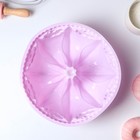 Форма для выпечки Доляна «Немецкий кекс. Торжество», силикон, 22×22×8,5 см, цвет сиреневый - Фото 3