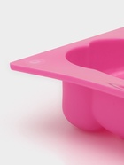 Форма для выпечки Доляна «Мишка и сердце», силикон, 17×15 см, 4 ячейки, розовая - Фото 4