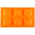 Форма силиконовая для выпечки Доляна «Мишутка», 29×17 см, 6 ячеек, цвет МИКС - Фото 1