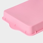 Форма для выпечки с ручками Доляна «Противень», силикон, 30×22 см, розовая - Фото 5