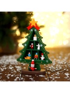 Сувенир «Ёлка с ячейками под подарки», 14.5×19.5 см, зелёная - Фото 5