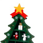 Новогодний сувенир «Ёлка с ячейками под подарки» 14.5 × 19.5 см, зелёная - Фото 7