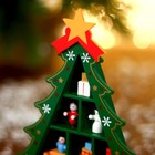 Новогодний сувенир «Ёлка с ячейками под подарки» 14.5 × 19.5 см, зелёная - Фото 3