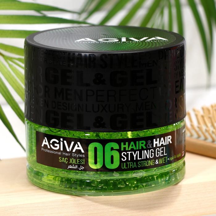 Гель для укладки волос AGIVA Hair Gel 06 Ultra Strong Wet, ультра сильный, 700 мл - Фото 1