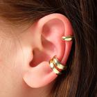 Серьги «Каффы» объём, цвет золото - Фото 1