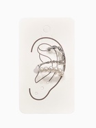 Серьги каффы «Жемчужная диадема», 2 шт. белые в серебре - фото 57947929