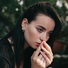 Серьги с эмалью «Кляксы» , цвет чёрный в золоте - Фото 2