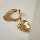 Серьги с эмалью «Кляксы» , цвет чёрный в золоте - Фото 3