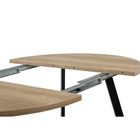 Стол раздвижной «РИМ», d=940(1390) мм, цвет дуб небраска/опора чёрный 7127392