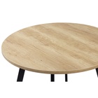 Стол раздвижной «РИМ», d=940(1390) мм, цвет дуб небраска/опора чёрный 7127392