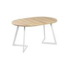 Стол раздвижной «РИМ», d=940(1390) мм, цвет дуб небраска/опора белый 7127393