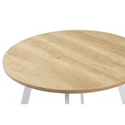 Стол раздвижной «РИМ», d=940(1390) мм, цвет дуб небраска/опора белый 7127393