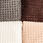 Плед «Этель. Клетка», 150×200 см, корал-флис, 240 г/м², 100% полиэстер, молочный - Фото 4