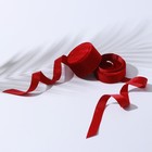 Футляр из корейского бархата под серьги/кольцо "Сюрприз" 5,8*5,3см, цвет красный - Фото 2