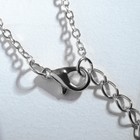 Кулон "Стразинка" круг в цапах, цвет белый в серебре, 45 см - фото 25631492