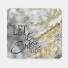Кулон «Снежинка» let it snow, цвет белый в серебре, 35 см - фото 318652825