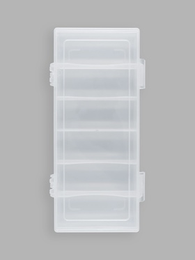 Органайзер для ниток, 6 отделений, 19.5×9.5×3.3 см, прозрачный