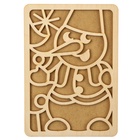 Картина пластилином «Снеговик», набор для творчества - Фото 4