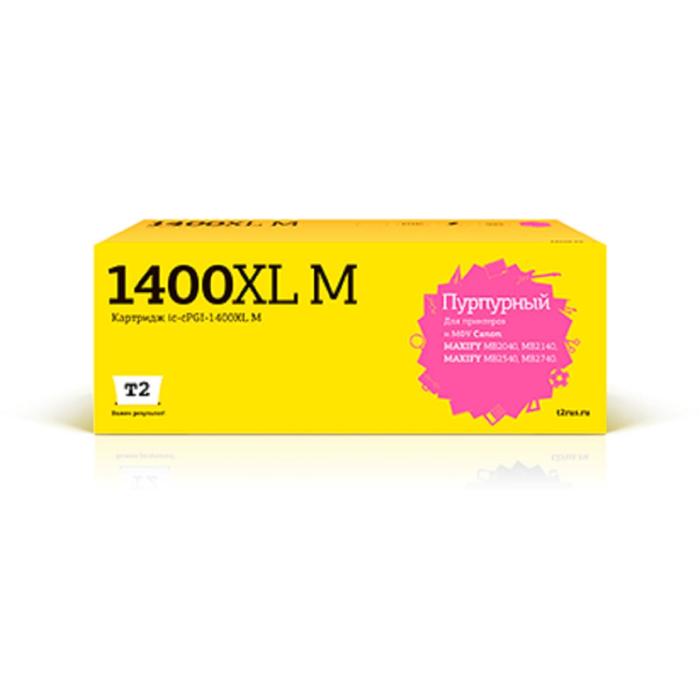 Картридж T2 C-CPGI-1400XL M (MAXIFY MB2040/MB2140/MB2340/MB2740), для Canon, пурпурный - Фото 1