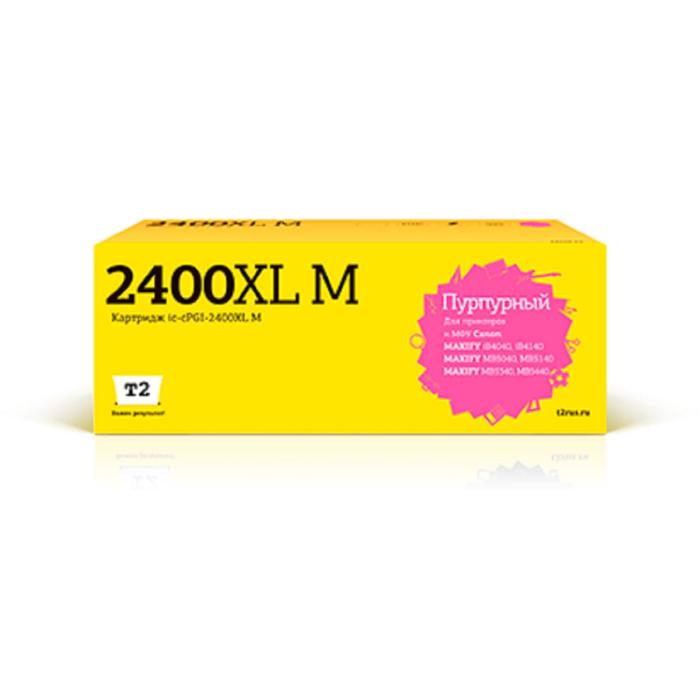 Картридж T2 IC-CPGI-2400XL M (MAXIFY iB4040/iB4140/MB5040/MB5440), для Canon, пурпурный - Фото 1