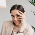 Кольцо «Завитки» две линии, цвет серебро, 16 размер - фото 23889175