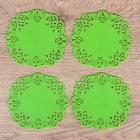 Набор подставок под горячее «Чаепитие», 4 шт, 10 см, цвет МИКС - Фото 1