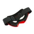 Очки-маска для езды на мототехнике, стекло золотой хром, красные, ОМ-13 - Фото 4