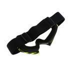 Очки-маска для езды на мототехнике, стекло прозрачное, черный-жёлтые, ОМ-17 - Фото 4